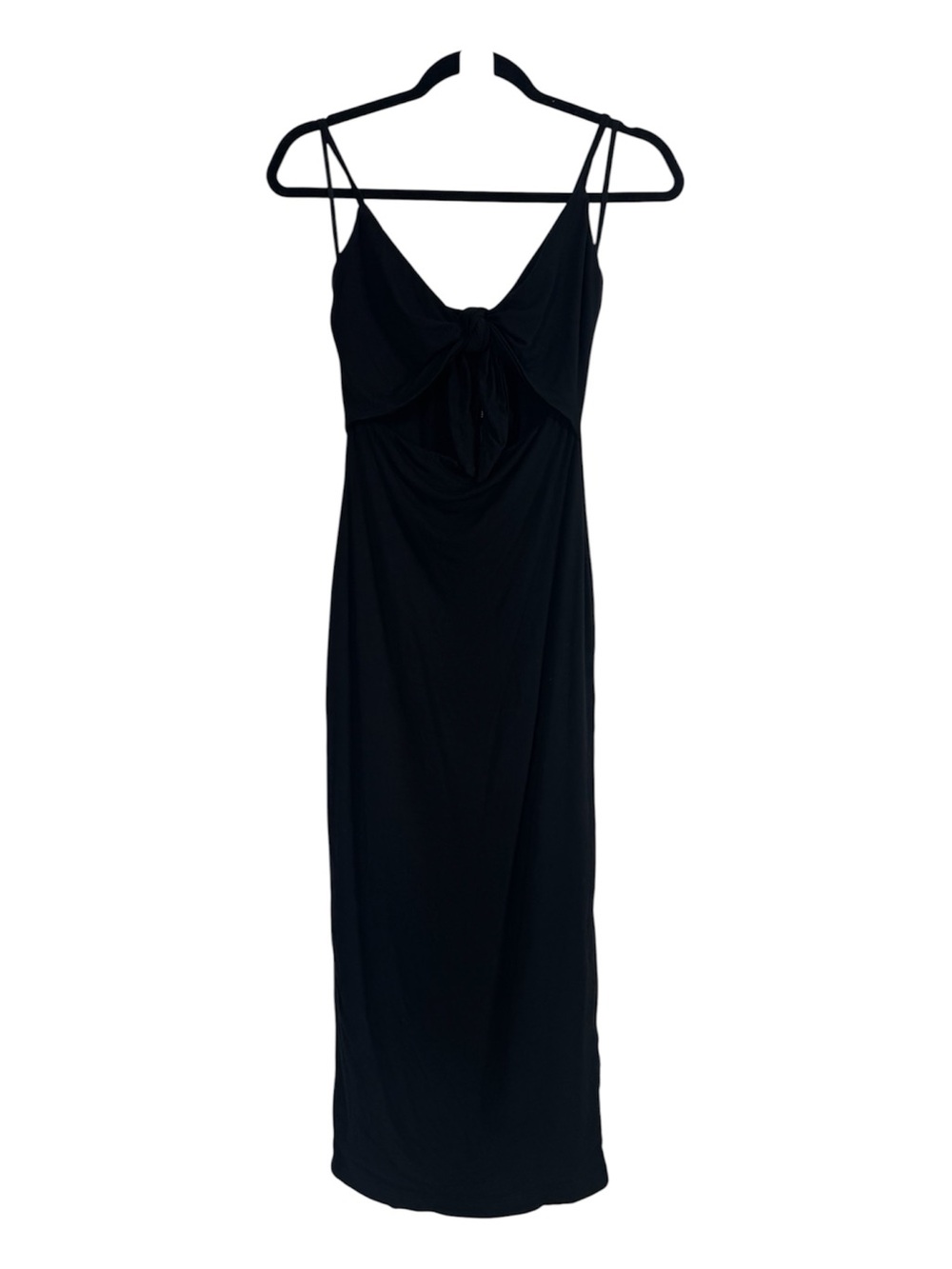 JLUXLABEL Dress Tie Front Fitted Midi Tank